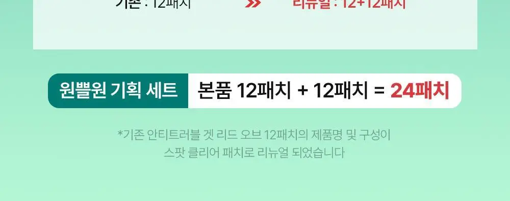 [리뉴얼] 니들리 스팟 클리어 12패치 1+1 기획 (12+12패치) 상세페이지 4